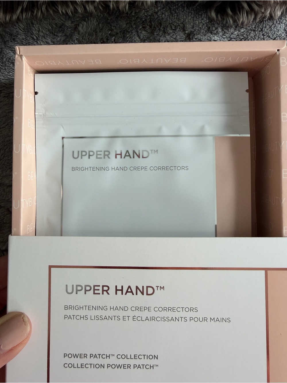 BeautyBio Upper Hand Brightening Hand Crepe Correctors 8 Pairs NIB - Picture 3 of 5